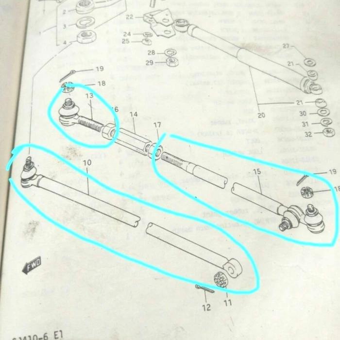 Tie Rod Set Suzuki Jimny Katana