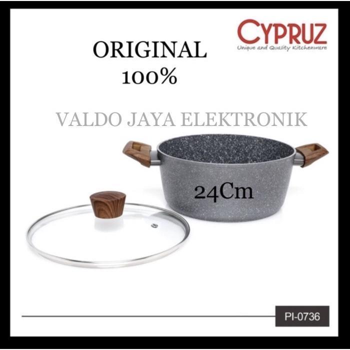 CYPRUZ Panci+Tutup/Panci Masak CYPRUZ Marble PI0736/PI-0736