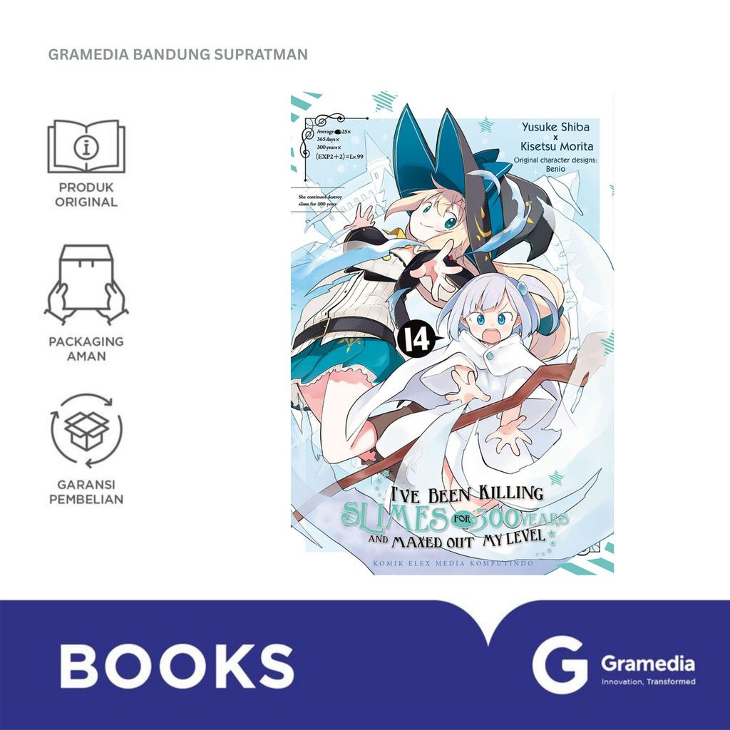 Gramedia Bandung Supratman | Buku Komik Manga I`VE BEEN KILLING SLIME FOR 300 YEARS 14 | Karya SHIBA