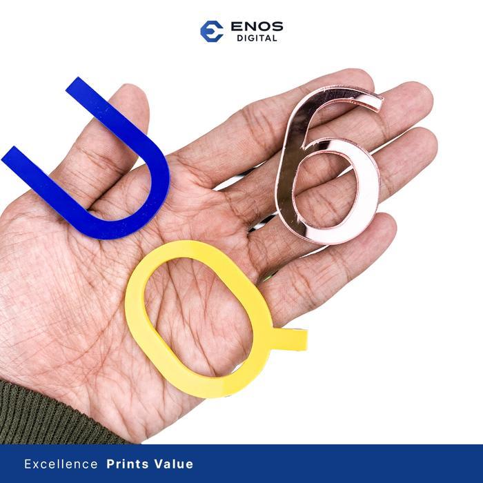 "New" Huruf Timbul No Rumah Akrilik 2mm Tinggi 20cm Angka Hiasan