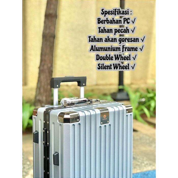 SIAPKIRIM LAODAO Ukiyo Koper 20" Kabin 24" Bagasi / Aluminium Fr Non Zipper Koper Travel / Koper