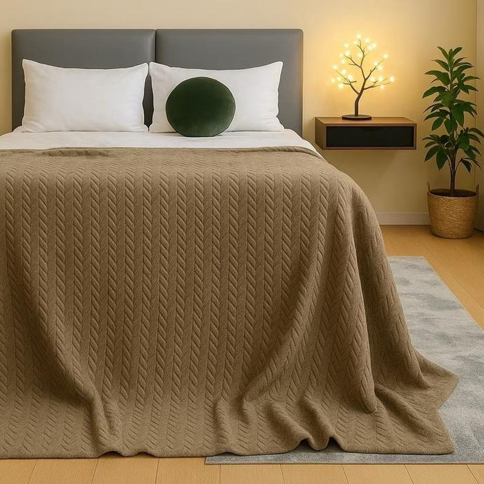 King Rabbit Thermal Blanket / Selimut Lembut Uk. 150x200 cm (Warna Polos)