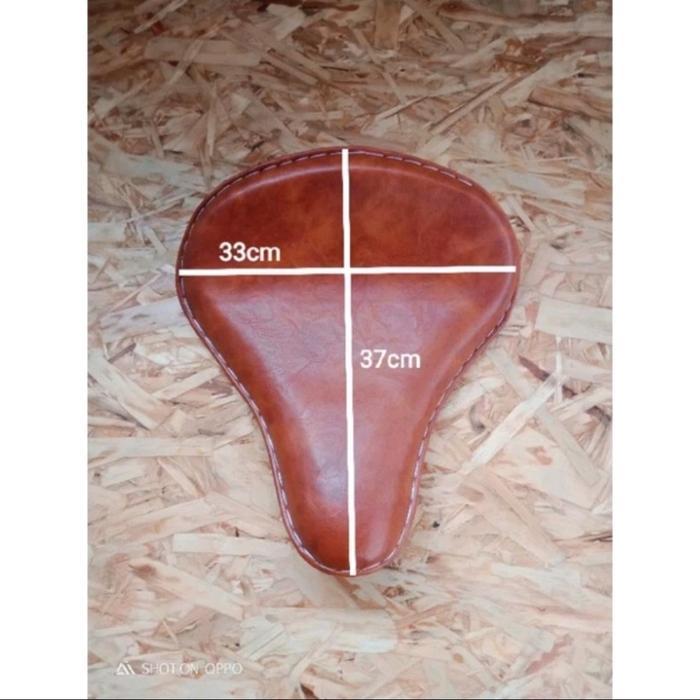 Jok Single Seat Chopper, Jok Single Seat Bobber Warna Coklat