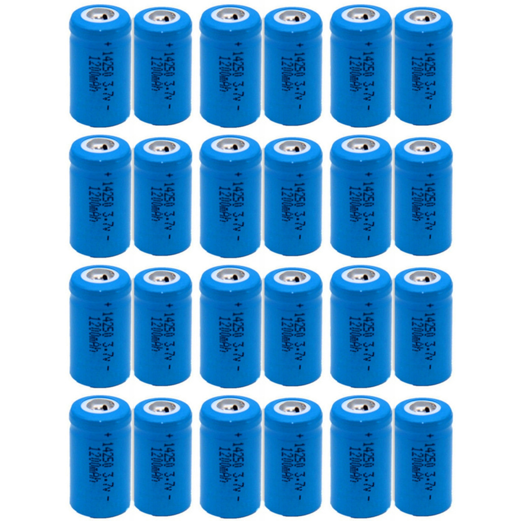 3.7V 14250 Rechargeable Lithium Battery Ls14250 Er14250H 1/2-R6 1/2 Aa 1200Mah Rechargeable Er14250