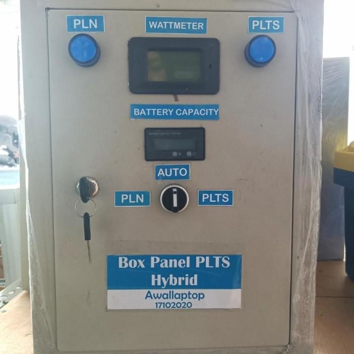 paket lengkap panel PLTS panel surya solar cell inverter SCC ATS Murah