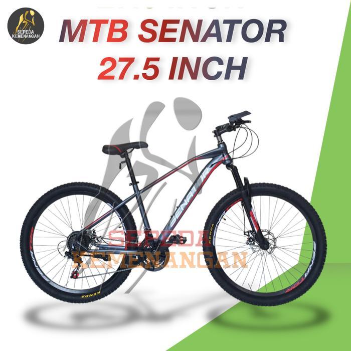 SEPEDA GUNUNG MTB SENATOR DISC BRAKE 3 X 8 SPEED UKURAN 27,5 INCH