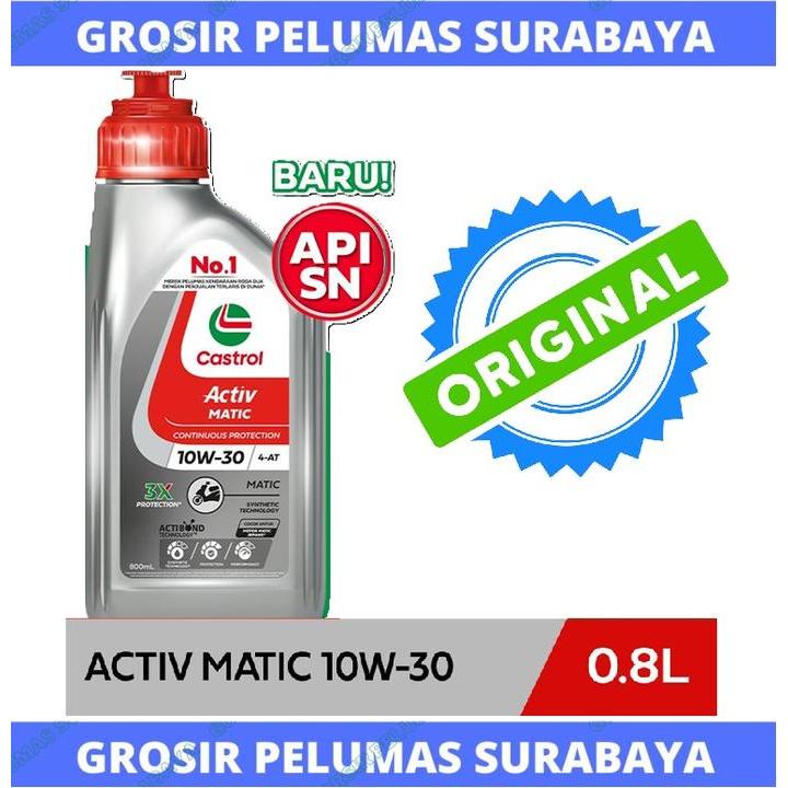 ORIGINAL OLI MOTOR MATIC CASTROL 4T MATIC ACTIVE SCOOTER 800ML CASTROL SCOOTER MATIC 800 ML 0,8
