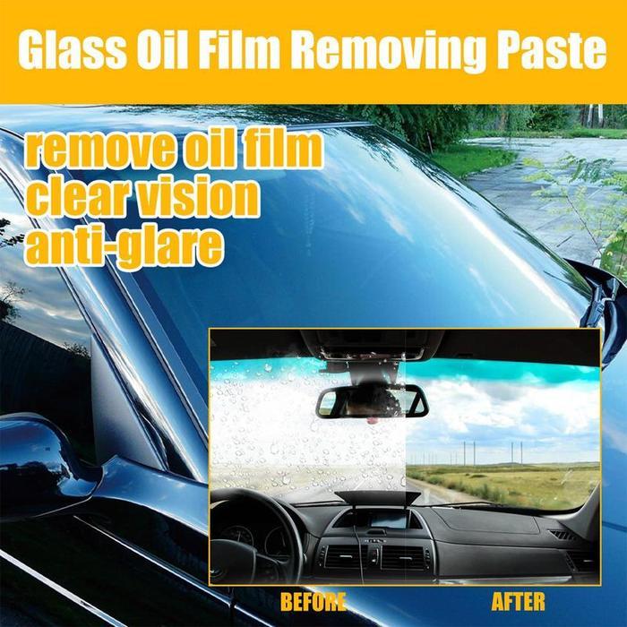 Glass Film Removal Cream Glass Oil Film Remover Car Windshield Oil