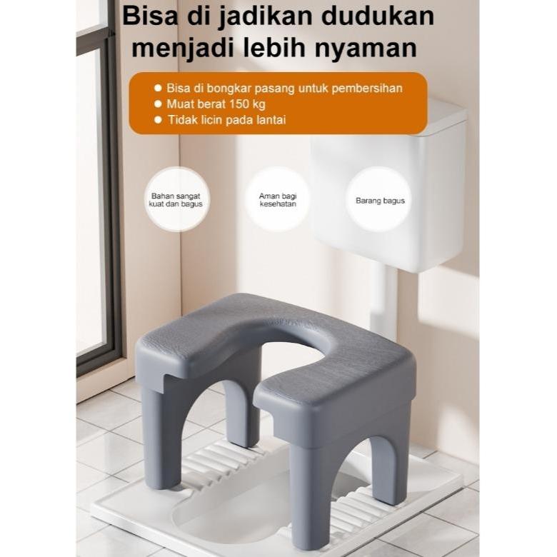 TERLARIS Kursi WC Jongkok Duduk Portable Plastik Closet Jongkok Kursi Toilet Duduk Kamar Mandi