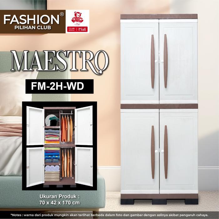 CLUB Fashion Maestro - Lemari Pakaian Plastik - Lemari Plastik Berkualitas - Lemari Gantung Baju