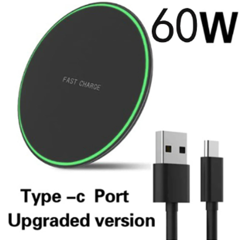 60w Wireless Charger Pad Fast Charging Station For Ulefone Power 5 5S Armor 10 11 12 13 14 Pro 6 6S