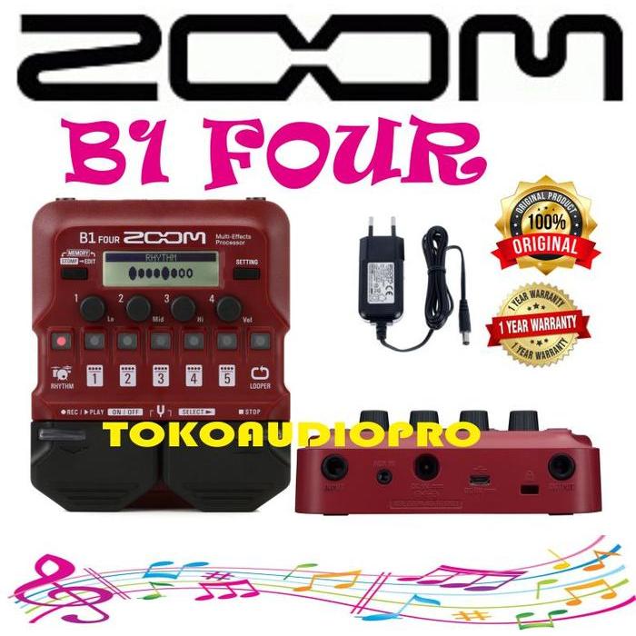 Zoom B1 Four Efek Bass Multi Zoom B1Four Co