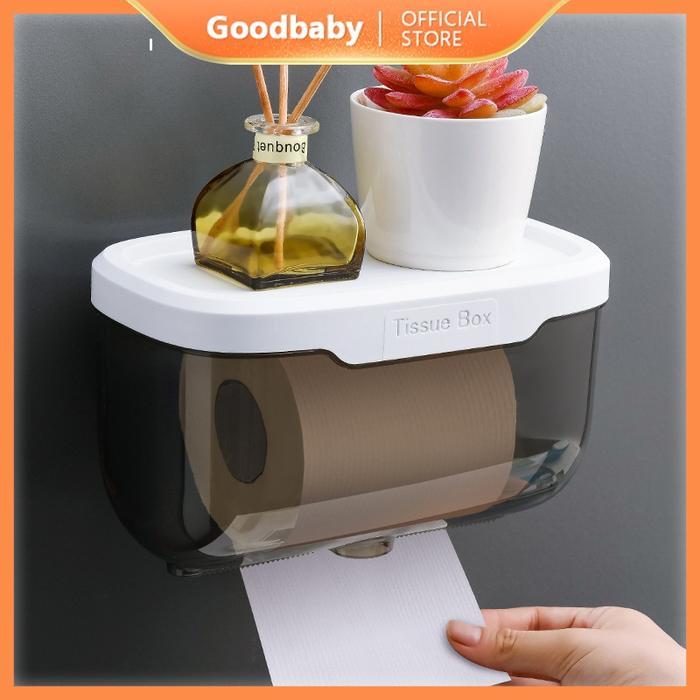 "New" Tempat Tissue Toilet Kotak Tisu Toilet WC Tempat Tisu Box Kamar Mandi Tisu Tempel Dinding
