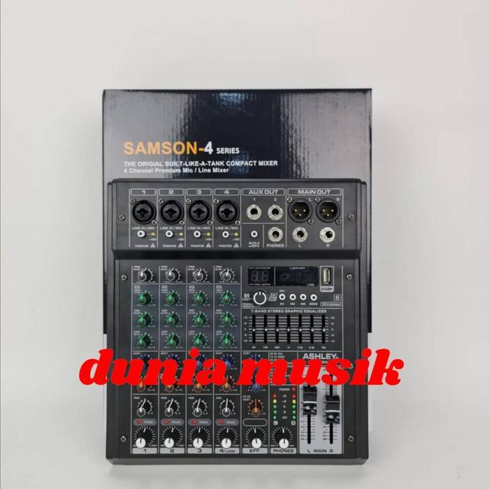 Mixer Ashley Samson 4 Samson4 4 Channel Original Ashley Co