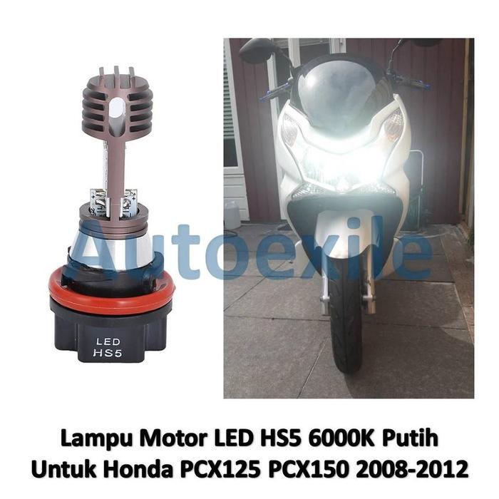 TERLARIS Lampu HS5 LED White Putih 6K Motor Honda PCX125 PCX150 PCX Lama 2008 2009 2010 2011 2012