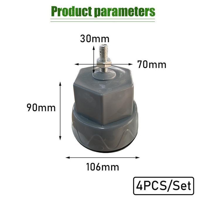 TERMURAH 4Pcs Alas Kaki Mesin Cuci Anti Getar Kualitas Tinggi Tatakan Mesin Cuci Tinggi Pelindung