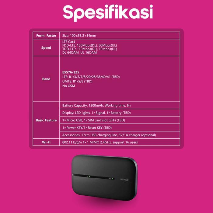 MODEM MIFI INDOSAT HIFI AIR BUNDLING BONUS KUOTA HUAWEI E5576 WIFI UNLOCK SEMUA OPERATOR GARANSI
