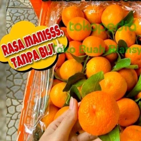 Jeruk Santang Daun Manis 1 Keranjang Manis Pasti Ori