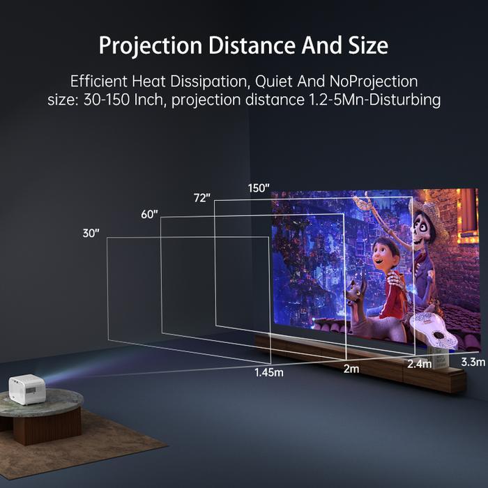 Proyektor 1080P Full Hd Qiaolet K1 6000Lumens Android Proyektor Mini Lcd Smart Proyektor Pasti