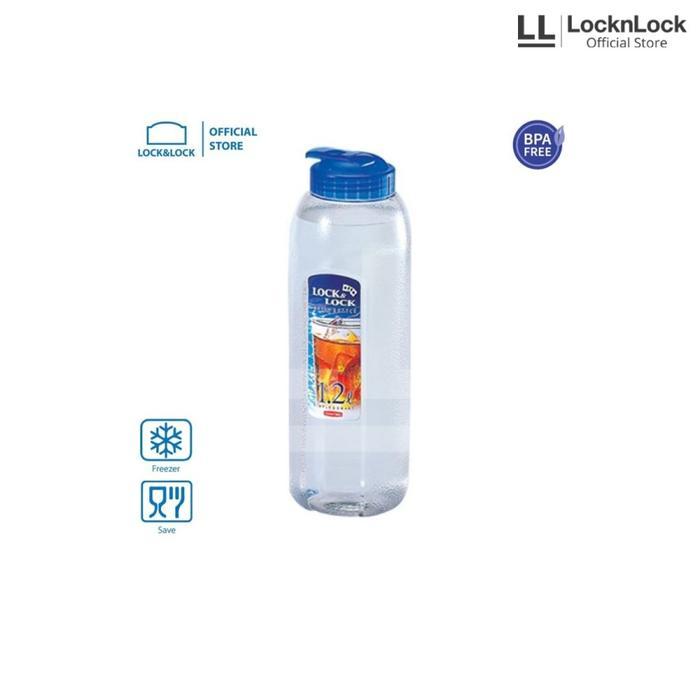 New LocknLock Botol Minum Botol Air Minum Kulkas 1.2L - Biru