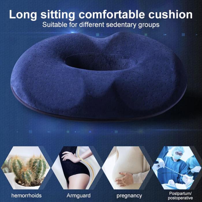 Bantal Duduk Kursi Kantor Orthopedic Seat Bantal Donat Tulang Ekor Empuk Nyaman PREMIUM Bantal Duduk