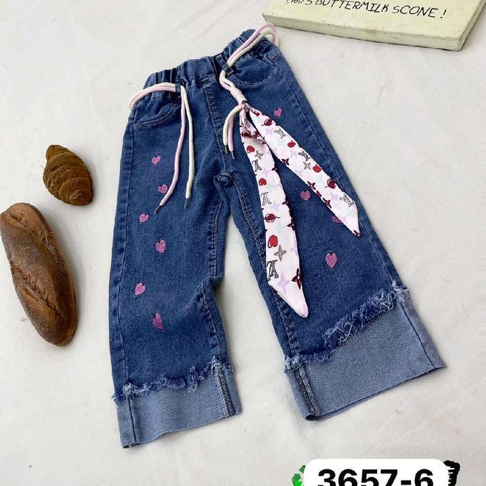 Celana Kulot Jeans Anak Perempuan/Celana Kulot Terbaru Anak Perempuan Usia 2-10 Tahun Kulot Anak