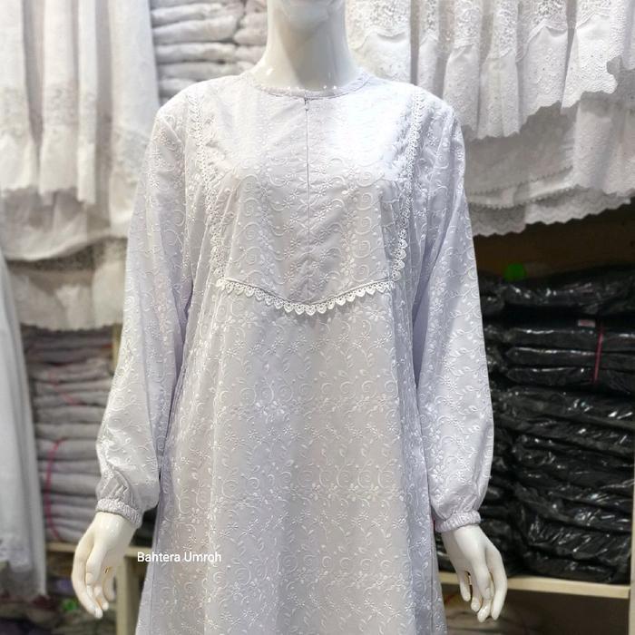 Set Celana Midi Dress katun Jepang bordir Premium + furing
