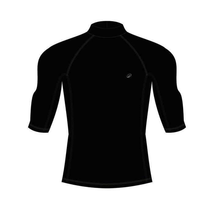 Decathlon Olaian Kaos Lengan Pendek Selancar Pria 900 Hitam - 8901222