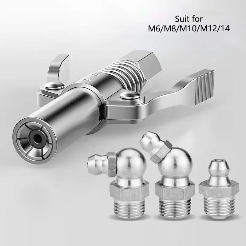 High Pressure Grease Nozzle Lock Pliers Grease Nozzle Grease Gun Head Manual Electric Gear Pneumatic