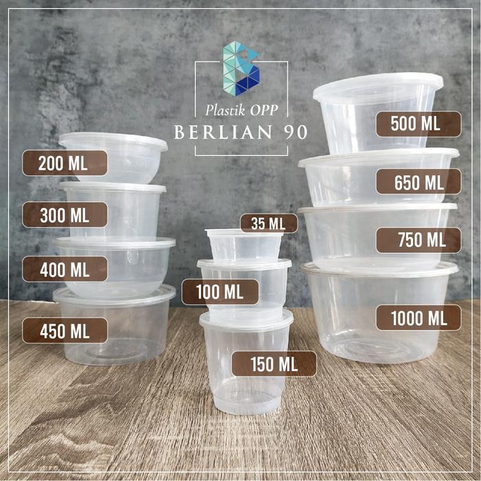 Thinwall Bulat 500Ml / Mangkok Plastik Bulat 500Ml