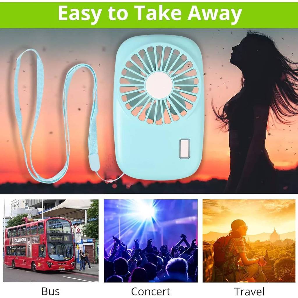 Portable Mini Fan Handheld USB Rechargeable Laptop Office Fan Cooling Pocket Fan Adjustable Level