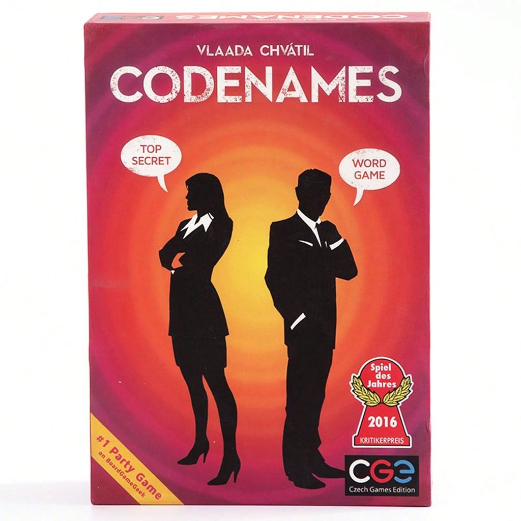 1pc "Codenames"Party Game Card,Fun Card Game,Family Gathering Board Games,Holiday Card
