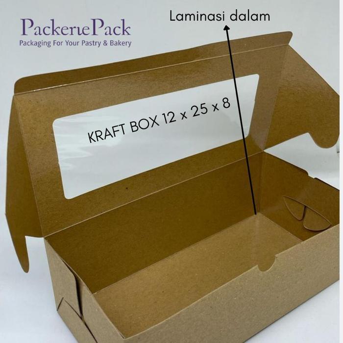 "New" Dus Kotak Box Kraft 12x25x8 / BOX 12X25X8