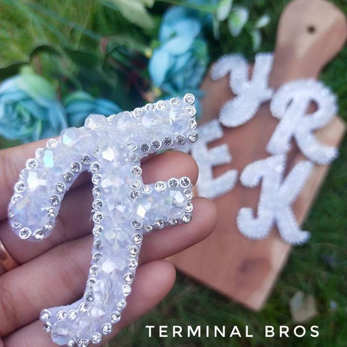 BROS HURUF KRISTAL BLONK BROS HURUF ORI free box HANDMADE BROS CANTIK BLINK MEWAH Bros