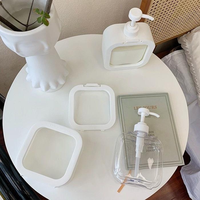 BOTOL SABUN CAIR PUMP AESTHETIC BOTOL SABUN MANDI SABUN CUCI TANGAN