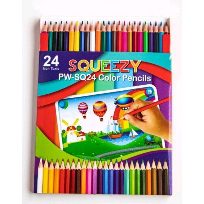 Pensil Warna / Pensil Mewarnai/ Pensil Warna 12 Warna & 24 Warna