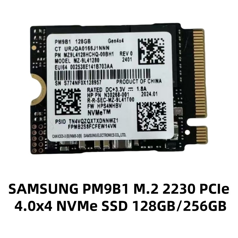 Samsung PCIe M.2 2230/2242 NVMe SSD PM9B1/BM9C1/PM991A 128GB 256GB 512GB 1TB For Surface Laptop