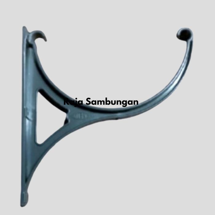 GANTUNGAN TALANG 1/2 LINGKARAN 8 INCH PVC HANGER SALURAN AIR SETENGAH BULAT PLASTIK
