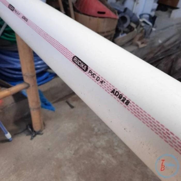 Pipa Air Rucika Wavin D Tebal 1 Batang 5" Inch Panjang 4 Meter/ Paralon Pralon Pembuangan PVC Wavin