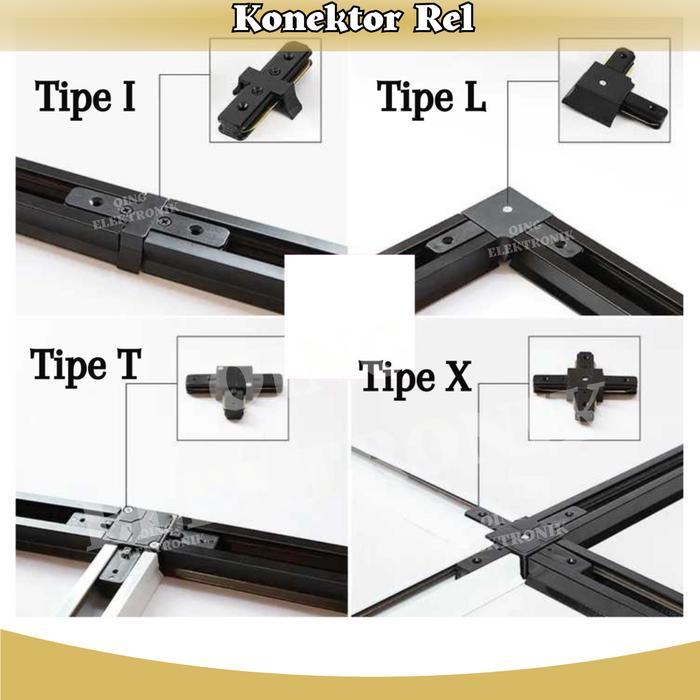 "New" Rel Lampu Tracklight / LED Track Rel 1 M / Rel Lampu Sorot Track 1 M