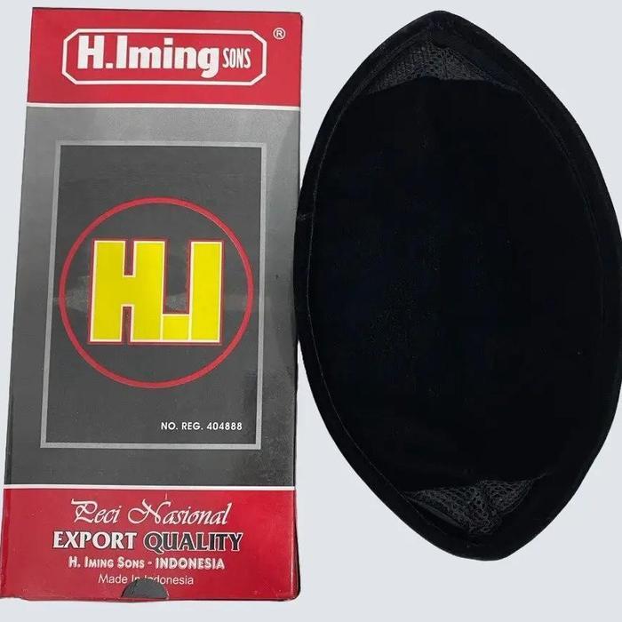Best Seller Peci Songkok Nasional H.Iming Sons Ac Kopiah Hitam Polos Peci Pria Dewasa Dan Anak