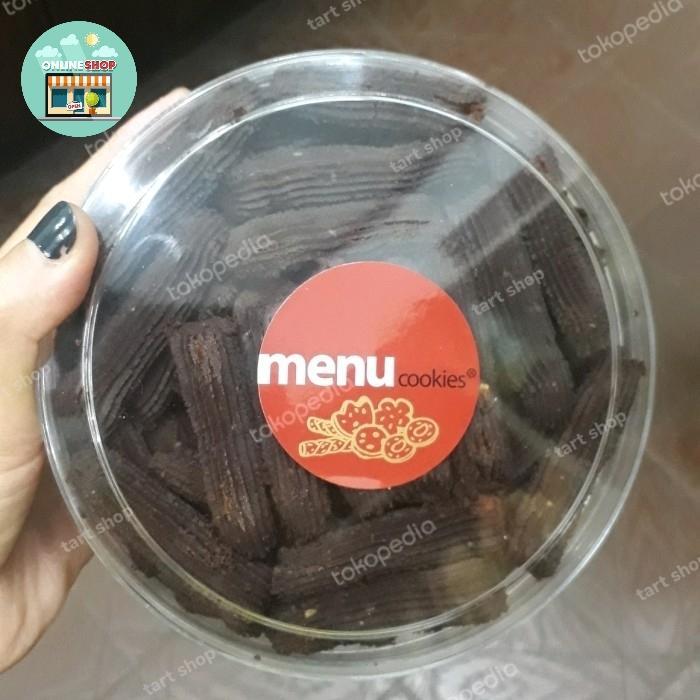 Menu cookies kue kering Ararut coklat