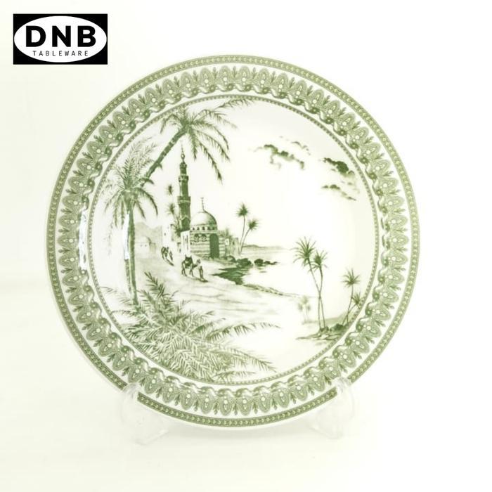 Piring Makan Model Omega 9 inch / Piring Keramik 23 cm / Hokita