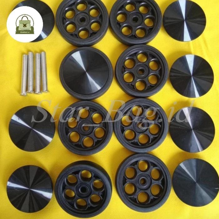 RODA KOPER DOUBLE WHEELS PREMIUM COCOK UNTUK KOPER LOJEL, DELSEY, ELLE