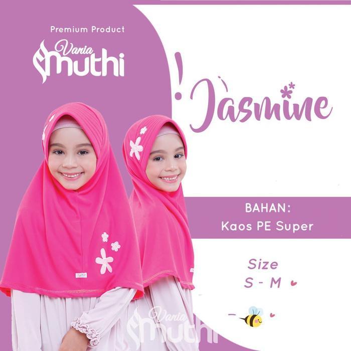 Jilbab Anak Vania Muthi Jasmine Bahan Kaos Usia TK SD