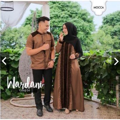 WARDANI COUPLE PREMIUM Sarimbit Suami Istri Couple Terbaru Premium Gamis Couple Lebaran kekinian