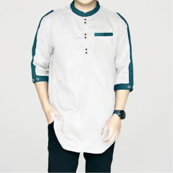 PIK - Koko Kurta Zaka Dewasa Baju Pria Jumbo Kurta Muslim Panjang Katun Toyobo