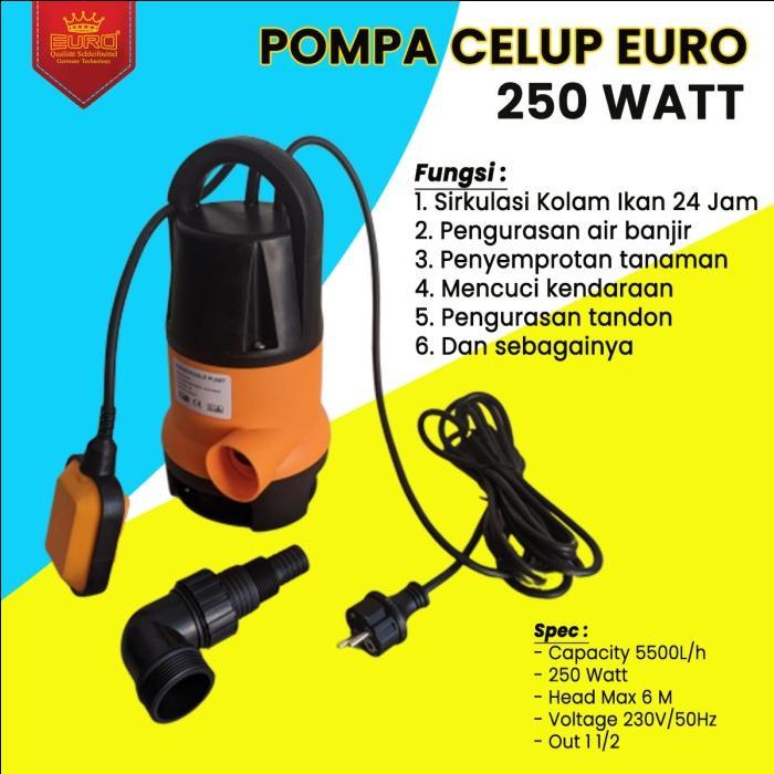 Submersible Pump I Pompa Celup Air Kotor 250 Watt Dijamin Original