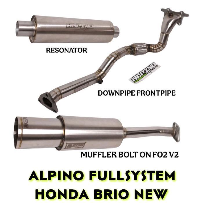 FULL SYSTEM ALPINO FO2 V2 PNP BRIO NEW DPFP RESONATOR MUFFLER EXHAUST