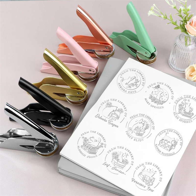 Cat BOOK EMBOSSER Personalized, Animal, Plant and Book Story Series Custom Embosser, Custom From The